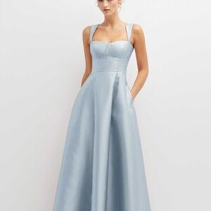ALFRED SUNG Light Blue Maxi Dress